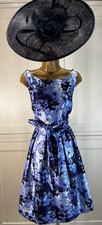 Eliza J UK 12/14 Blue Dress Wedding Mother Bride Groom Guest Races Occasion