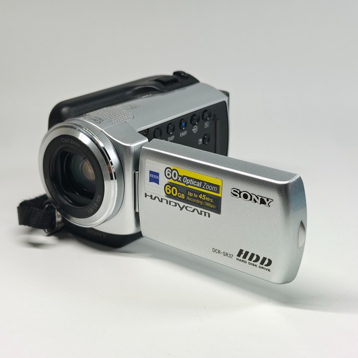 Sony Handycam DCR-SR37E Camcorder Silver 60GB HDD 60x Optical Zoom