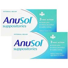 Anusol Suppositories 48 Total 2 24 Exp 06/2027 Budget Friendly Deal - UK Made