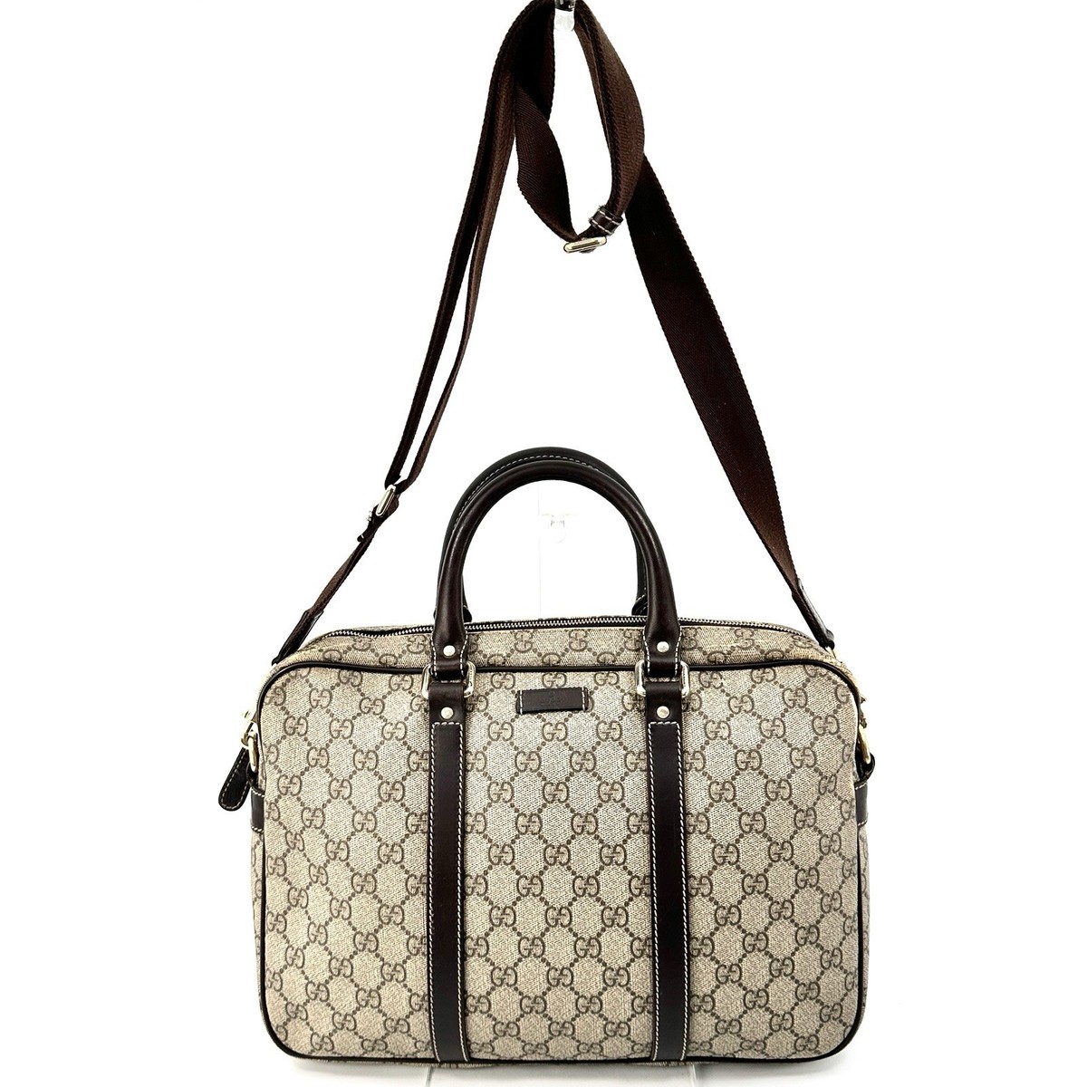 Briefcase Malette Gucci Leather Satchel Gucci Black In Leather