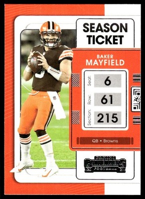 Baker Mayfield 2021 Panini Contenders #22 Browns NFL READ FREE SHIP AutographDen