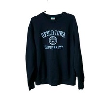 🔥 Vintage Champion Eco Fleece Upper Iowa University Sweatshirt Retro Size L