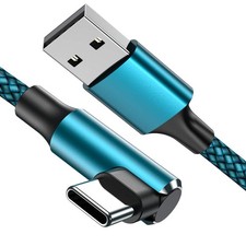 Type C Cable 90 Degrees Right Angle USB C Cable 3-Pack 10ft 