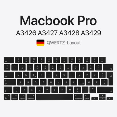 MacBook Pro Keycap Replacement Keyboard Key + Switch German QWERTZ OEM 2026 M5