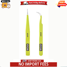 2 Piece Precision Anti-Static Tweezers