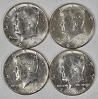 New ListingKennedy Half Dollars 1964 - Lot of Four (4) 90% Silver Coins FREE SHIPPING