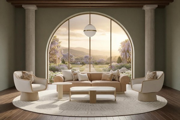 Stilvolles Wohnzimmer-Set 3-Sitzer-Sofa Sessel Couchtisch Beistelltisch-image