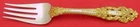 Crown Baroque Gold by Gorham Sterling Silver Cold Meat Fork 8 1/2"