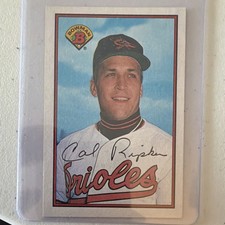 Bowman 1989 Cal Ripken #9 Baltimore Orioles MLB Base Set Original Baseball Card