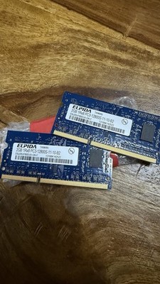Elpida 2x2 GB Arbeitsspeicher 1Rx8 PC3-12800S-11-10-B2
