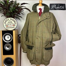 PINTA Men’s Tweed FIELD COAT Jacket (L) Hunting Country Shooting Hacking