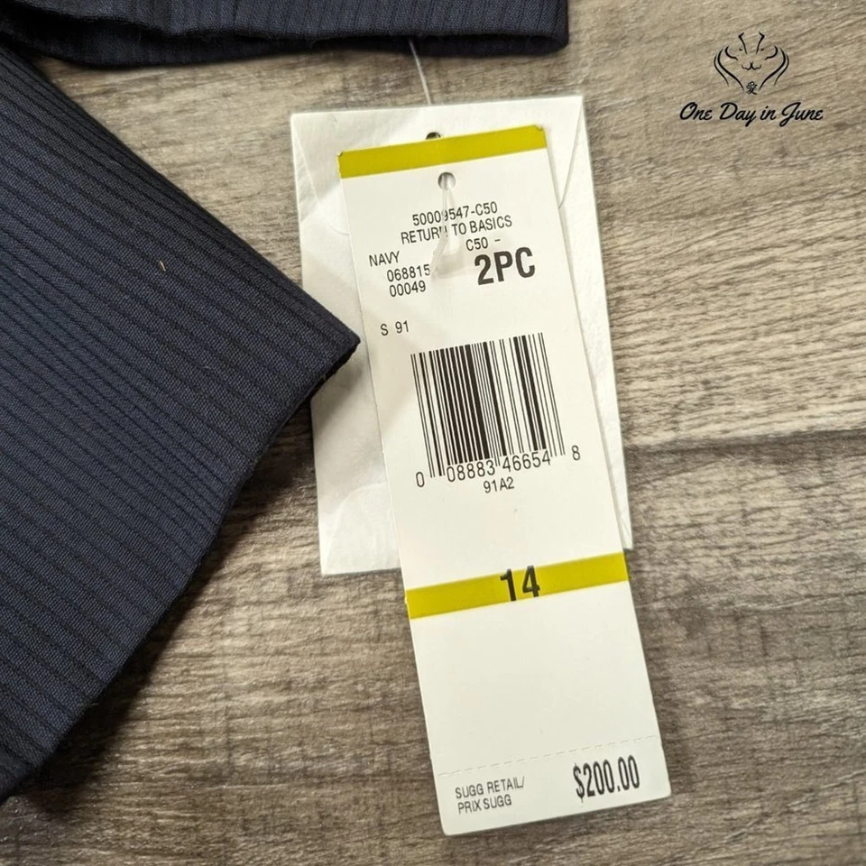 Chaqueta Blazer Traje Nine West 3 Botones Talla 14 Foto 2 de 4