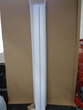 Radiator Vertical  White Textured 1800 x 185 Aluminium