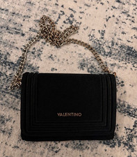 Valentino Umhängetasche Schwarz Leder Logo K...
