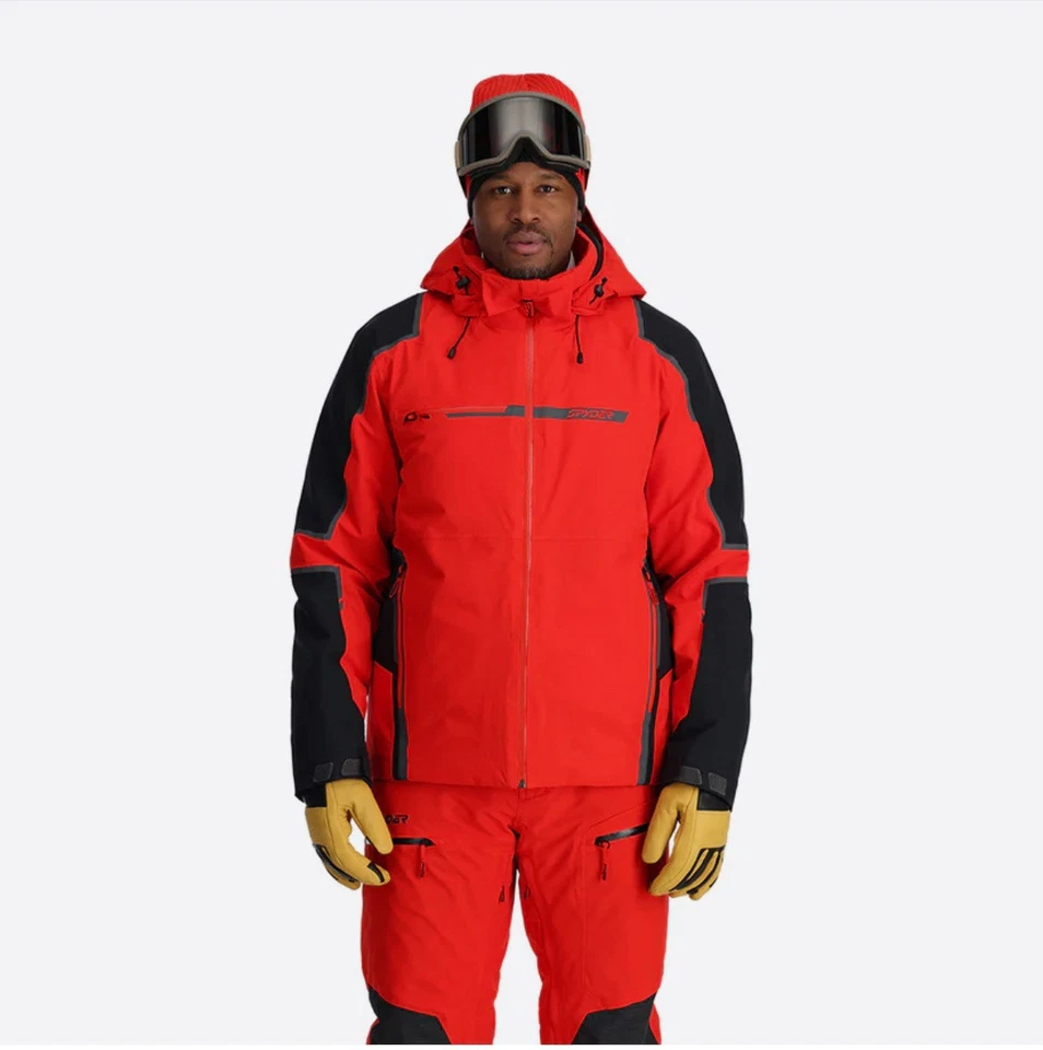 Chaqueta de esquí aislante Spyder Titan grande roja ¡¡¡NUEVA CON ETIQUETAS!!! Transpirable ¡NUEVO! Foto 3 de 4