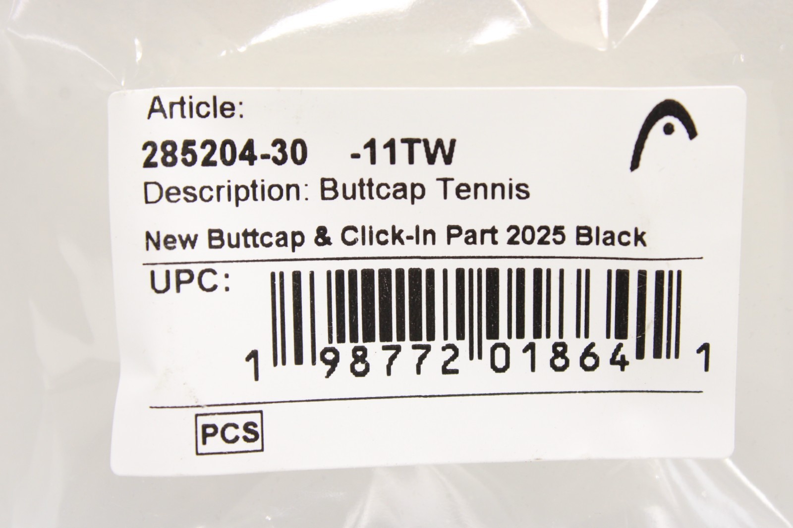 2025 UPDATE HEAD (NON-WEIGHTED) TENNIS RACQUET BUTTCAP+STAPL