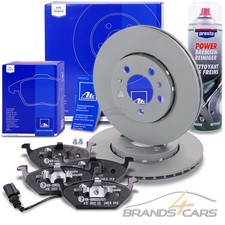 ATE BREMSSCHEIBE+BELÄGE+WK VORNE +500ml BREMSENREINIGER FÜR AUDI A2 8Z A3 8L