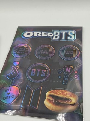 Official BTS x OREO Collaboration Special Hologram Sticker 2 Sets