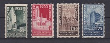 Belgium    258-61 MH, Brussels International Exposition, 1934
