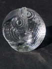 Vintage Signed Steuben Art Glass Fish Paperweight Figurine