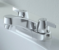 Project Source 1233232 Rutland 3782621 Centerset Bath Faucet, Chrome Finish