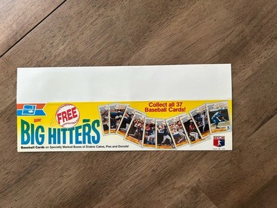 1986 Drakes Cakes Baseball Card Promo Sign