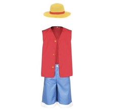 Monkey D. Luffy Costume   Adult Size Small One Piece Anime Cosplay 