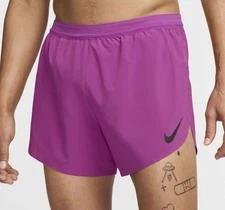 $90 Nike AeroSwift DriFit 4" Racing Running Shorts Fuschia Size Small FN3352 518