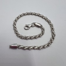 Bracelet ancien en argent sterling 925 bijou homme femme marqué 3,74 g élégant