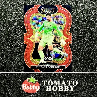 THIBAUT COURTOIS /59 RED WAVE REFRACTOR PANINI SELECT LA LIGA 2025-26 MEZZANINE