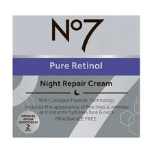 No7 Pure Retinol Night Repair Cream (50 ml / 1.69 fl oz) NEW IN BOX