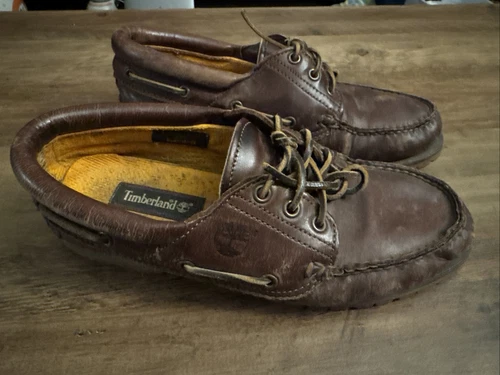 Mocassini Timberland vintage in pelle marrone