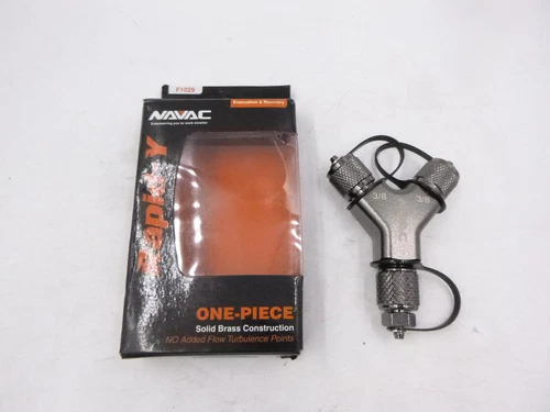 Navac F1029 Rapid-Y 3-Way Connection Fitting 2 x 3/8" MFL To 1 x 1/4" FL