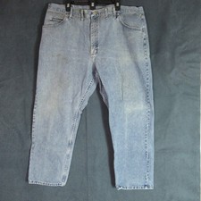 Wrangler Jeans Mens Size 44x30 Blue Denim Straight Fit Gorpcore Grunge Cowboy