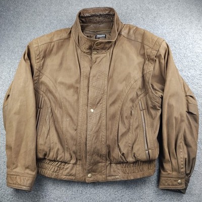 Wilsons Adventure Bound Brown Leather Jacket Insulated Thinsulate