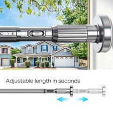 Extra Long Tension Rod 39-157Inch Tension Curtain Rods No Drilling Heavy Duty