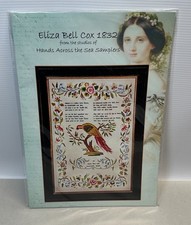 Hands Across The Sea Samplers ELIZA BELL COX 1832 Cross Stitch Pattern  Legend