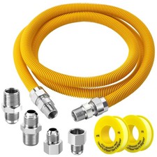 Puxyblue 2026 NEW 72" Flexible Gas Line Kit for Dryer Stove Range Flexible ...