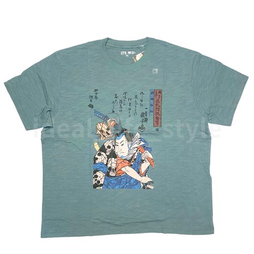 UNIQLO UKIYO-E UT Graphic T-shirt Green Unisex S-4XL Hokusai Katsushika NWT