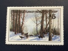 ICOLLECTZONE  1980 Wild Turkey Federation Stamp VF NH