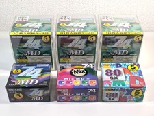 Maxell Mini Disc MD 74/80min 6 Packs 5 Discs Each NEW Color Mix  Green
