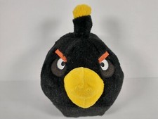 Black Bird Angry Birds Plush Stuffed Anmal 4" Soft Toy No Sound 2010