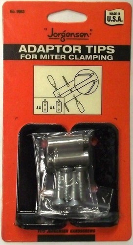 Jorgensen 9963 Handscrew Adaptor Tips for Miter Clamping USA - 第 1/4 張圖片