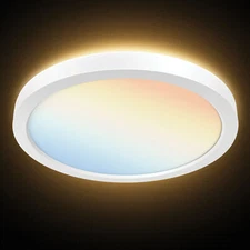 1-2-4 x PARMIDA 12" 5CCT 30W LED  Ceiling Light with Night Light Feature - White
