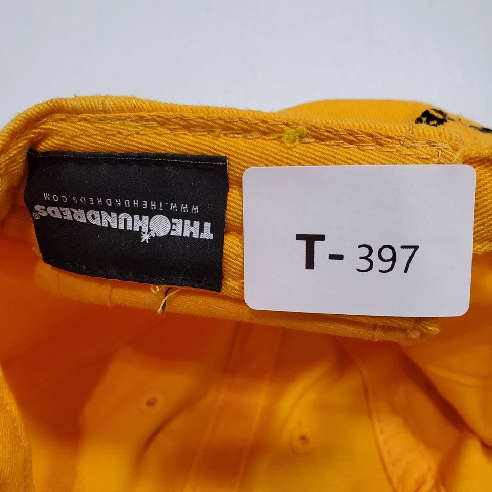 Gorra de béisbol amarilla talla única The Hundreds para hombre logotipo bordado ajustable Foto 2 de 4