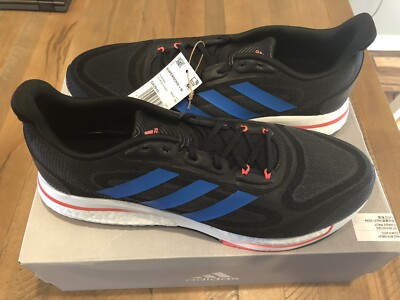 Adidas Supernova+ Plus Running Shoes Black Blue Sneakers GX2910 Men's Size 12