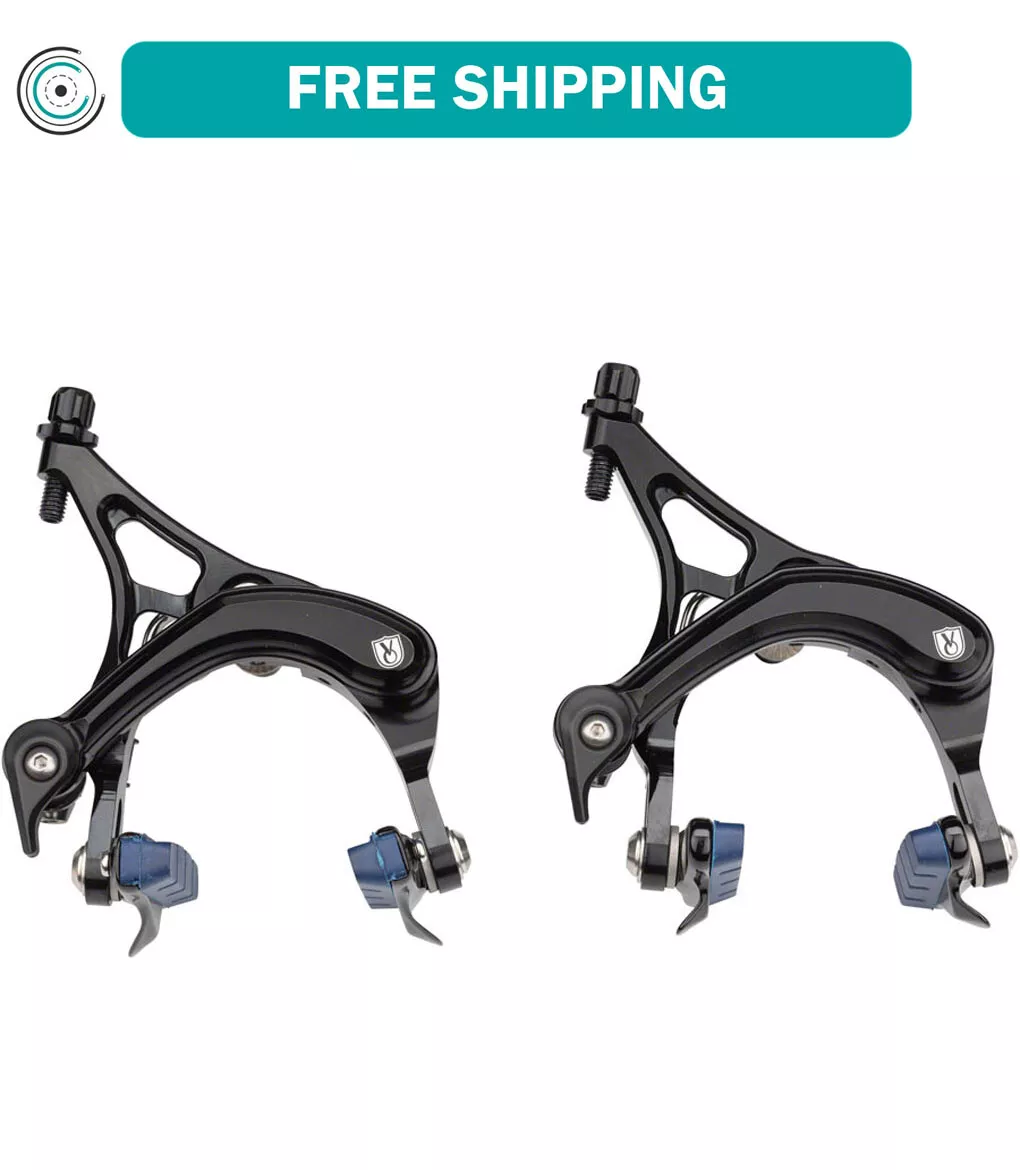 Velo Orange Grand Cru Long Reach Front and Rear Brakeset: Black