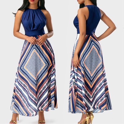 sleeveless long frocks