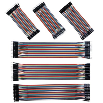 240 Steckkabel Jumper Kabel Breadboard Steckbrett 10cm&20cm w-w f-f für Arduino