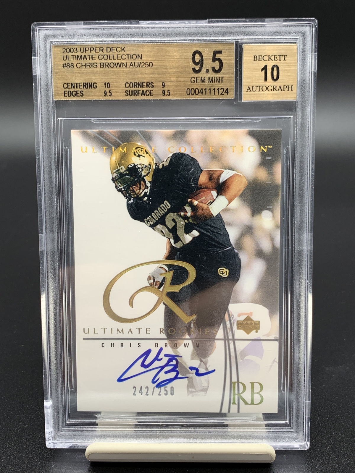 Chris Brown Ultimate Collection #88 Autograph